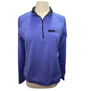 Victoria Secret Pink Periwinkle Violet Athletic Pullover Sweatshirt Size Large